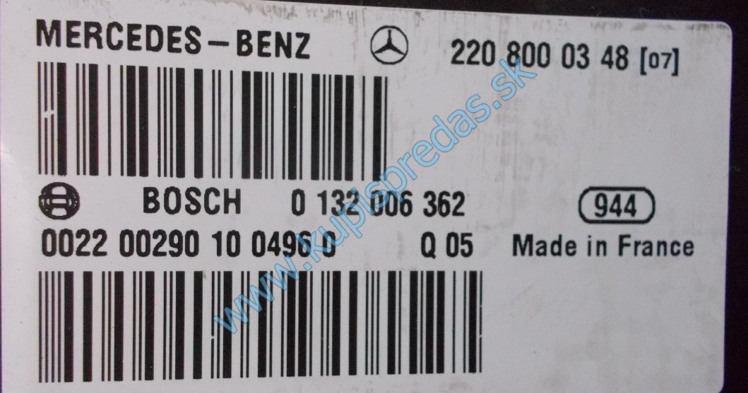 Čerpadlo centrálného zamykania MERCEDES S W220  